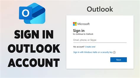 Sign in to Outlook .